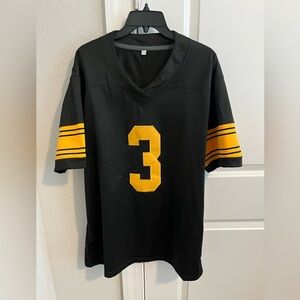 Russell Wilson Black and Yellow Jersey Size Small